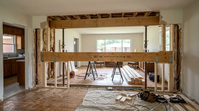 Beam Replacement & Load-Bearing Wall Removal Lexington